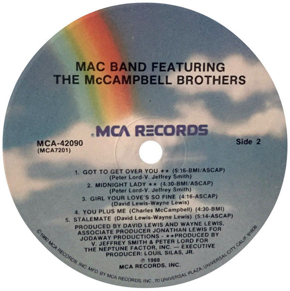 Mac Band Featuring The McCampbell Brothers : Mac Band Featuring The McCampbell Brothers (LP, Album)