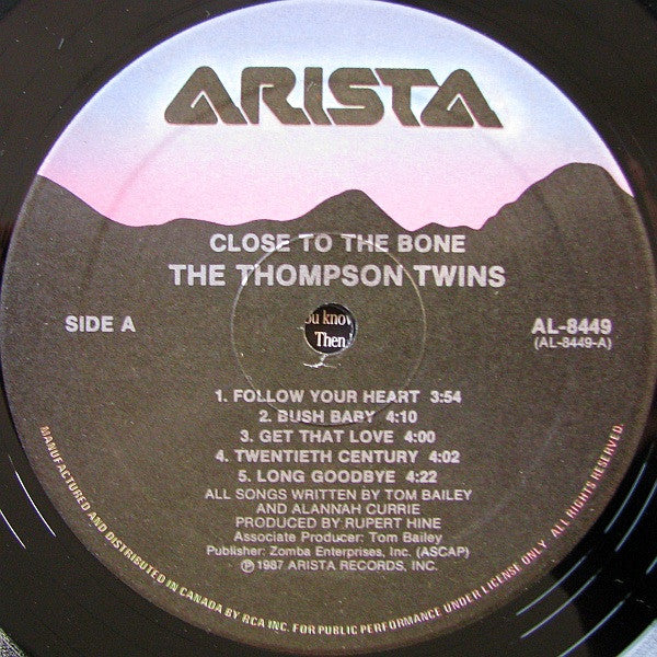 Thompson Twins : Close To The Bone (LP, Album)