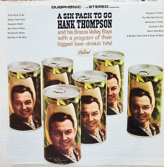 Hank Thompson And His Brazos Valley Boys : A Six Pack To Go (LP, Album, Jac)