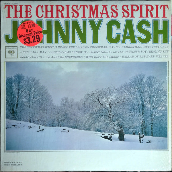 Johnny Cash : The Christmas Spirit (LP, Album, Mono, RP)
