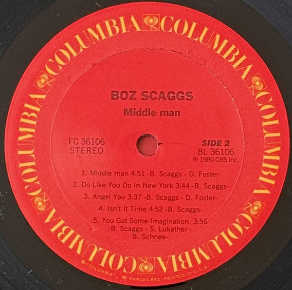 Boz Scaggs : Middle Man (LP, Album, Ter)
