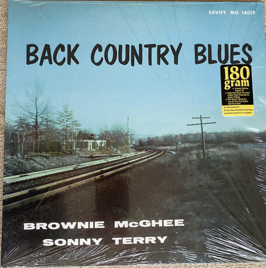 Sonny Terry & Brownie McGhee : Back Country Blues (LP, RE, 180)