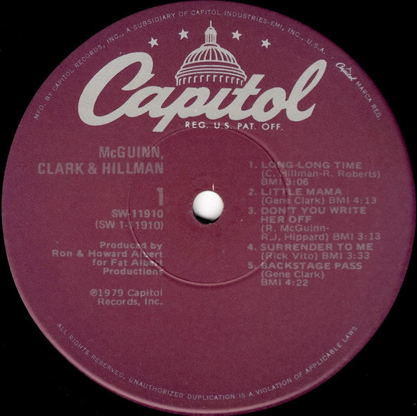 McGuinn, Clark & Hillman : McGuinn, Clark & Hillman (LP, Album, Jac)