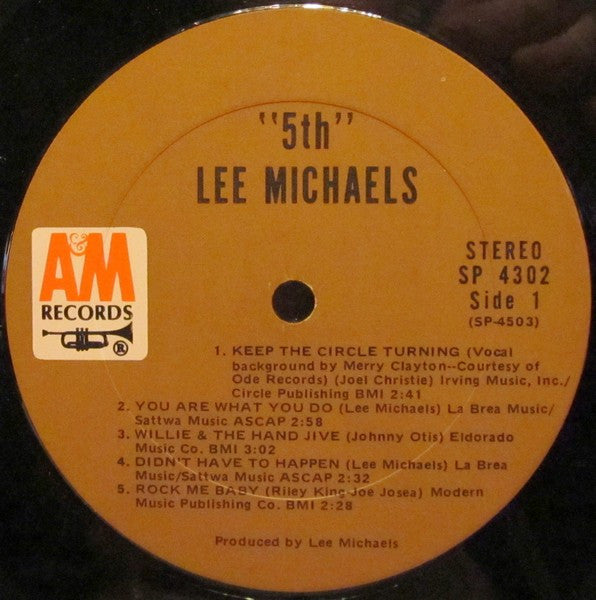 Lee Michaels : 5th (LP, Album, Ter)