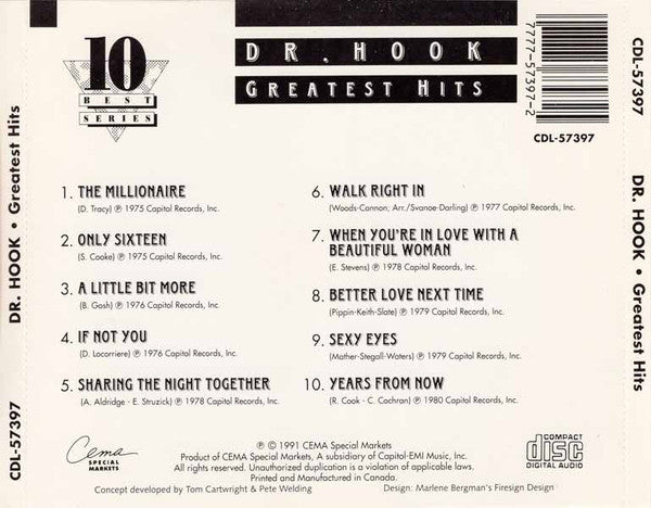 Dr. Hook : Greatest Hits (CD, Comp)