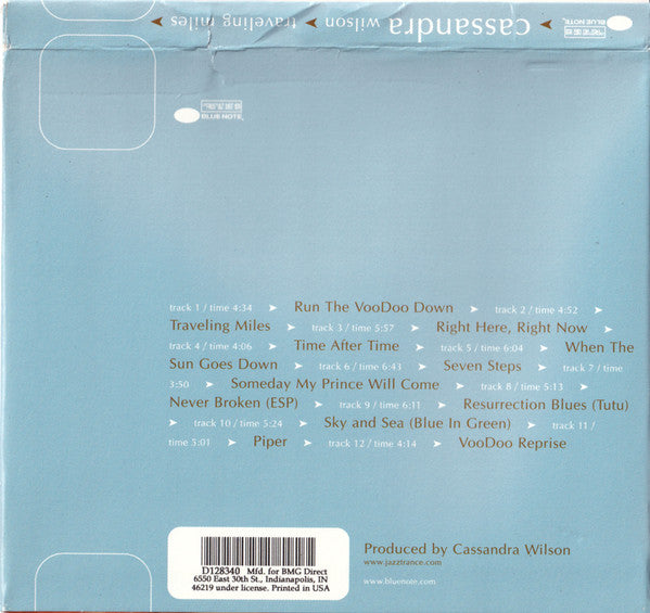 Cassandra Wilson : Traveling Miles (CD, Album, Club)