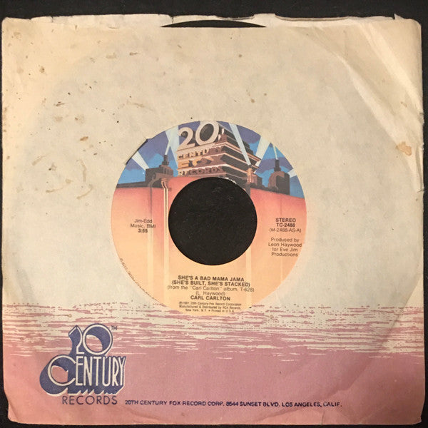 Carl Carlton : She's A Bad Mama Jama (She's Built, She's Stacked) (7", Single, Styrene)