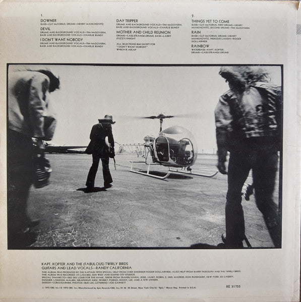 Randy California : Kapt. Kopter And The (Fabulous) Twirly Birds (LP, Album, Pit)