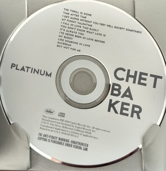 Chet Baker : Platinum (CD, Comp)