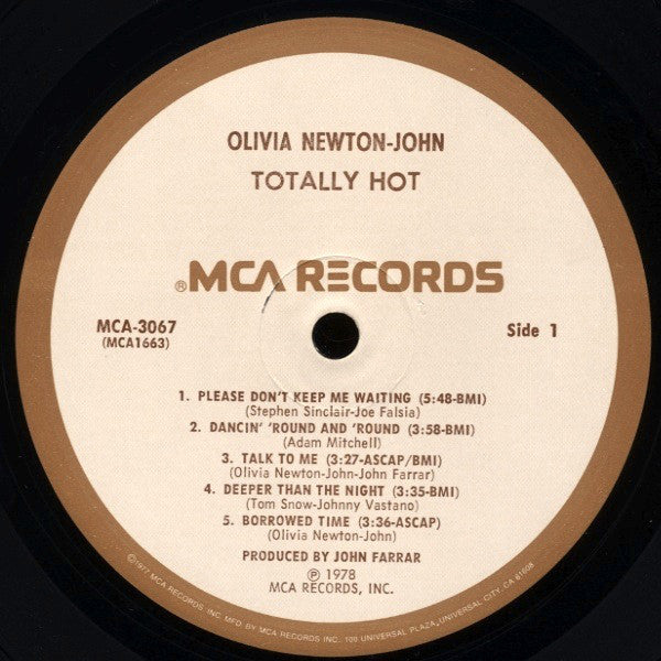 Olivia Newton-John : Totally Hot (LP, Album, Pin)