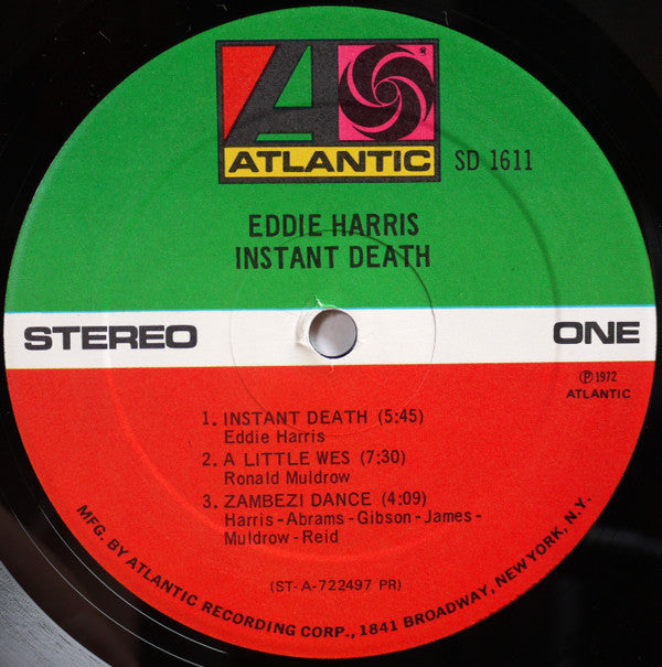 Eddie Harris : Instant Death (LP, Album, PR )
