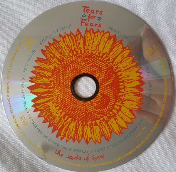 Tears For Fears : The Seeds Of Love (CD, Album, RE)