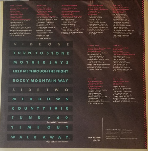 Joe Walsh : The Best Of Joe Walsh (LP, Comp, RE, Pin)