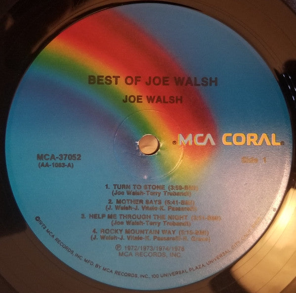 Joe Walsh : The Best Of Joe Walsh (LP, Comp, RE, Pin)