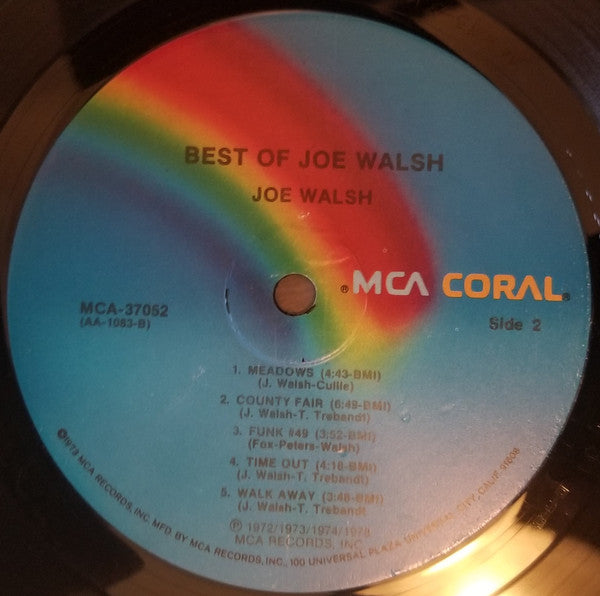 Joe Walsh : The Best Of Joe Walsh (LP, Comp, RE, Pin)