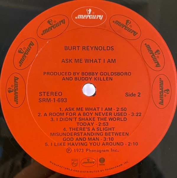 Burt Reynolds : Ask Me What I Am (LP, Album, PR)