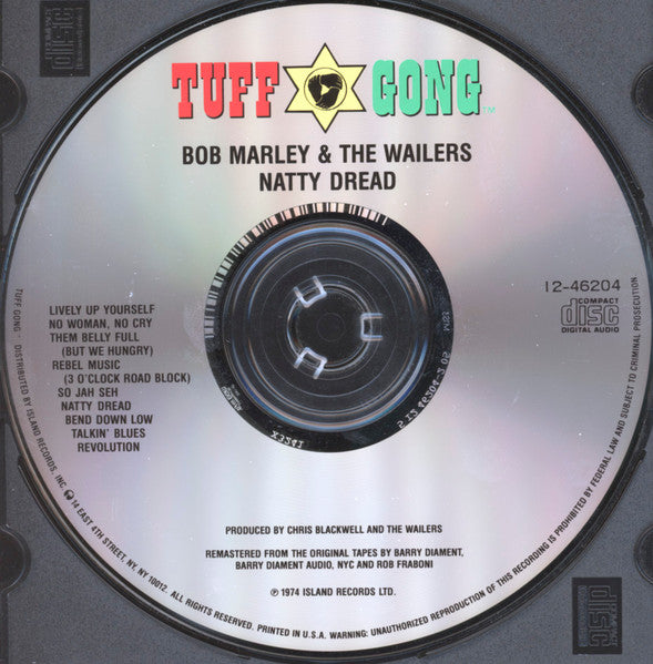 Bob Marley & The Wailers : Natty Dread (CD, Album, Club, RE, RM, CRC)