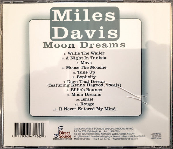 Miles Davis : Moon Dreams (CD, Comp)