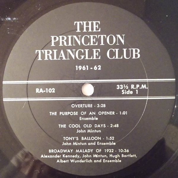 Princeton Triangle Club : Tour De Farce (LP, Album)