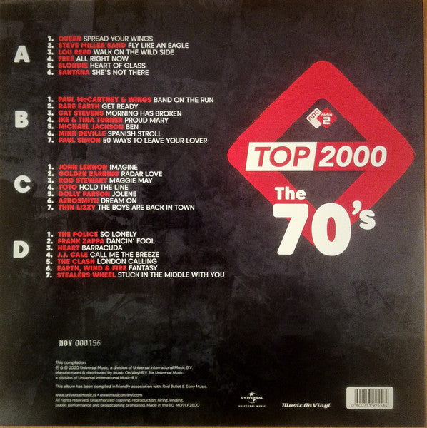 Various : Top 2000: The 70's (2xLP, Comp, Ltd, Num, Gre)