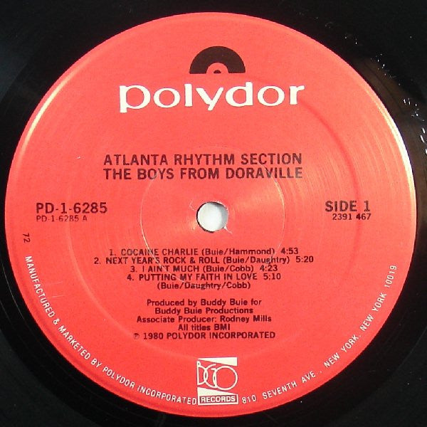 Atlanta Rhythm Section : The Boys From Doraville (LP, Album, PRC)