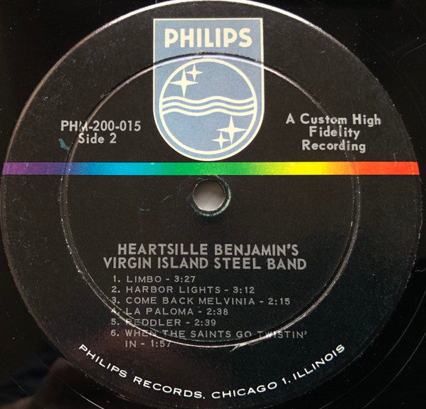 Heartsille Benjamin's Virgin Island Steel Band* : Heartsille Benjamin's Virgin Island Steel Band  (LP, Album, Mono)