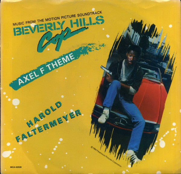 Harold Faltermeyer : Axel F Theme (7", Single, Pin)