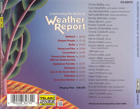 Various : Celebrating The Music Of Weather Report (CD, Album)
