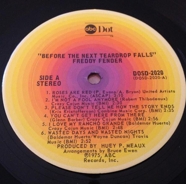Freddy Fender (2) : Before The Next Teardrop Falls (LP, Album, San)