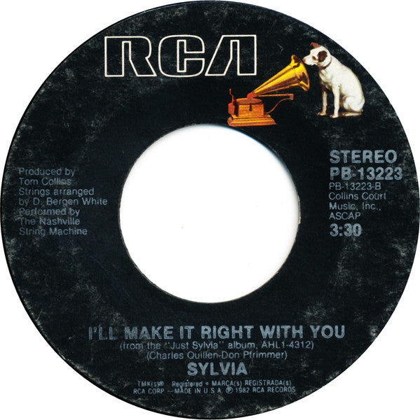 Sylvia (7) : Nobody (7", Single, Styrene, Ind)