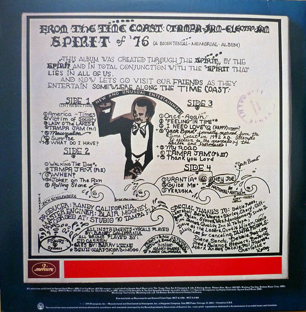 Spirit (8) : Spirit Of '76 (2xLP, Album, Ter)