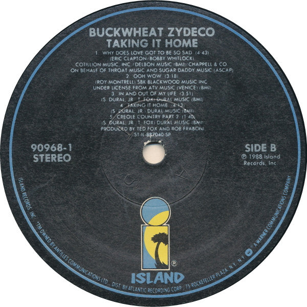 Buckwheat Zydeco : Taking It Home (LP, Album, Spe)