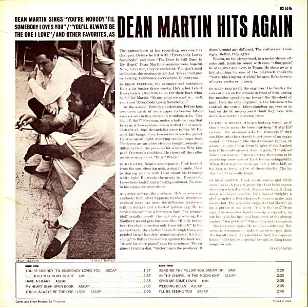 Dean Martin : Dean Martin Hits Again (LP, Album)