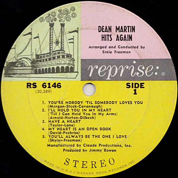 Dean Martin : Dean Martin Hits Again (LP, Album)