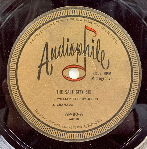 Salt City Six : Salt City Six Plays the Classics in Dixieland (LP, Album, Mono, Red)