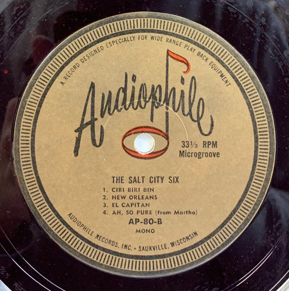 Salt City Six : Salt City Six Plays the Classics in Dixieland (LP, Album, Mono, Red)