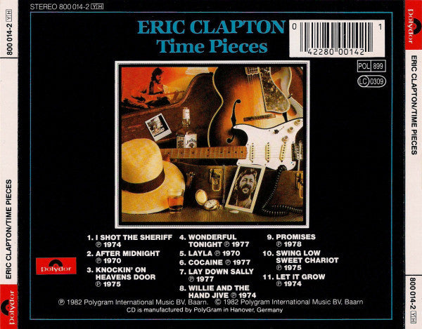 Eric Clapton : Time Pieces - The Best Of Eric Clapton (CD, Comp, RE)