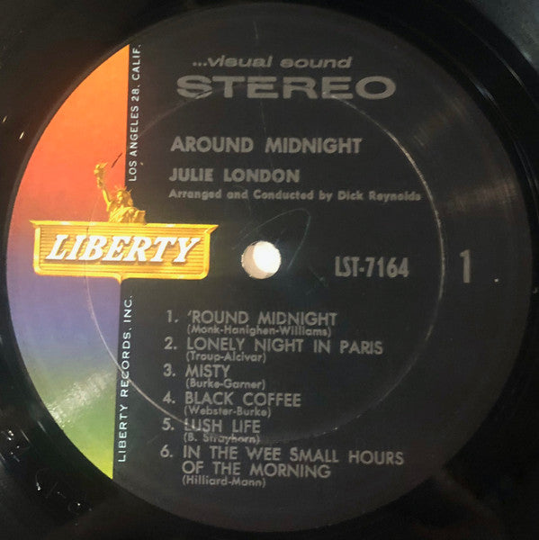 Julie London : Around Midnight (LP, Album)