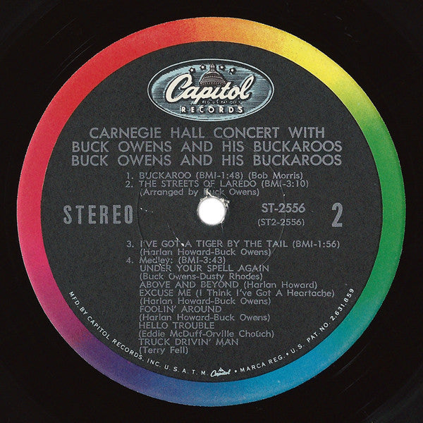 Buck Owens And His Buckaroos : Carnegie Hall Concert (LP, Album, Los)