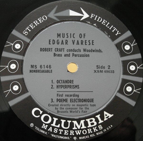 Edgar Varèse* - Robert Craft Conducts Woodwinds, Brass, And Percussion* : Music Of Edgar Varèse (LP, Album)