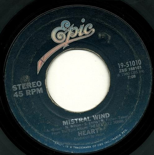 Heart : Unchained Melody (7", Single, Styrene)