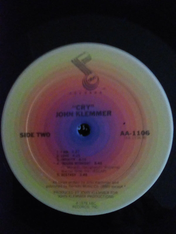 John Klemmer : Cry (LP, Album, San)