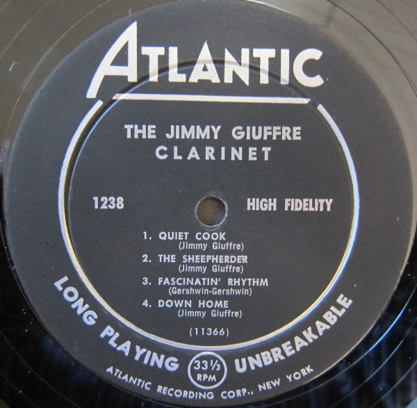 Jimmy Giuffre : The Jimmy Giuffre Clarinet (LP, Mono)