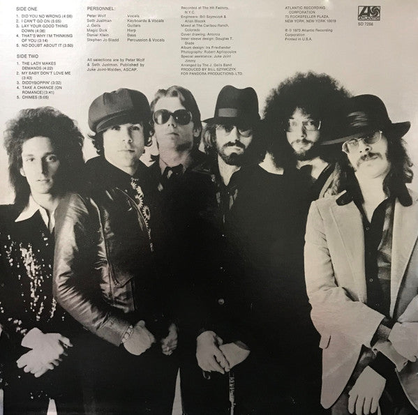 The J. Geils Band : Ladies Invited (LP, Album, RP, PR )