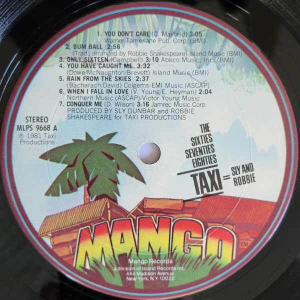 Sly & Robbie : The Sixties, Seventies + Eighties = Taxi (LP, Album)