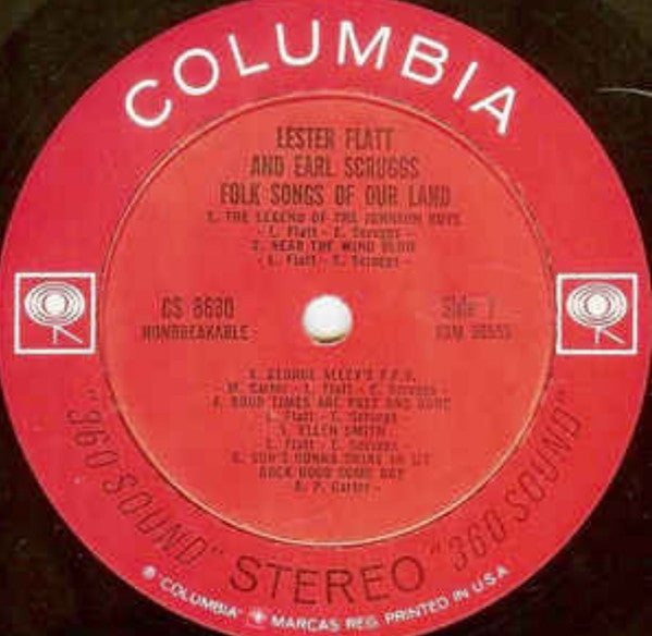 Lester Flatt & Earl Scruggs* : Folk Songs Of Our Land (LP, Album, RP)