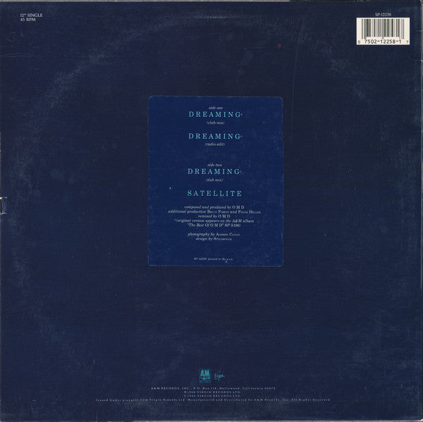 Orchestral Manoeuvres In The Dark : Dreaming (12", Single)
