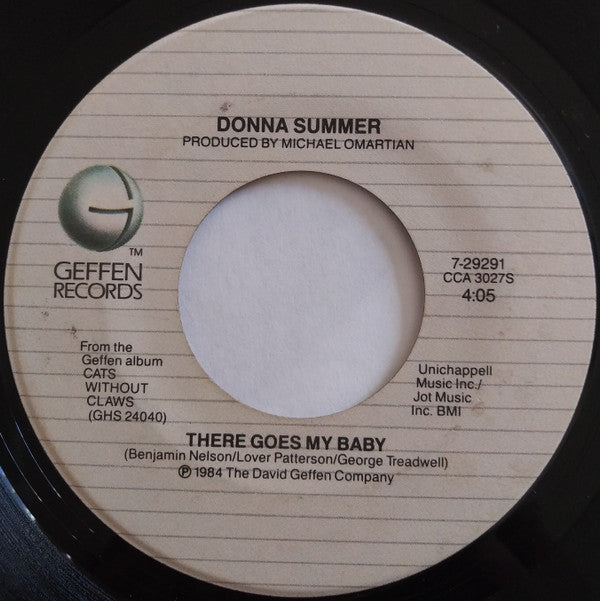 Donna Summer : There Goes My Baby (7", Single, Spe)
