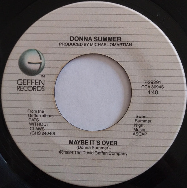 Donna Summer : There Goes My Baby (7", Single, Spe)