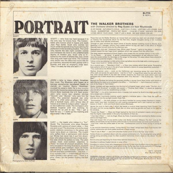 The Walker Brothers : Portrait (LP, Album, Mono)